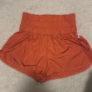 Burnt orange Free peoples movement shorts athletic